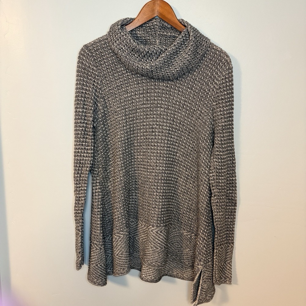 Eight Eight 100% Cotton Cowl Neck Knit Tunic Sweater Boho Cozy Lagenlook S or M